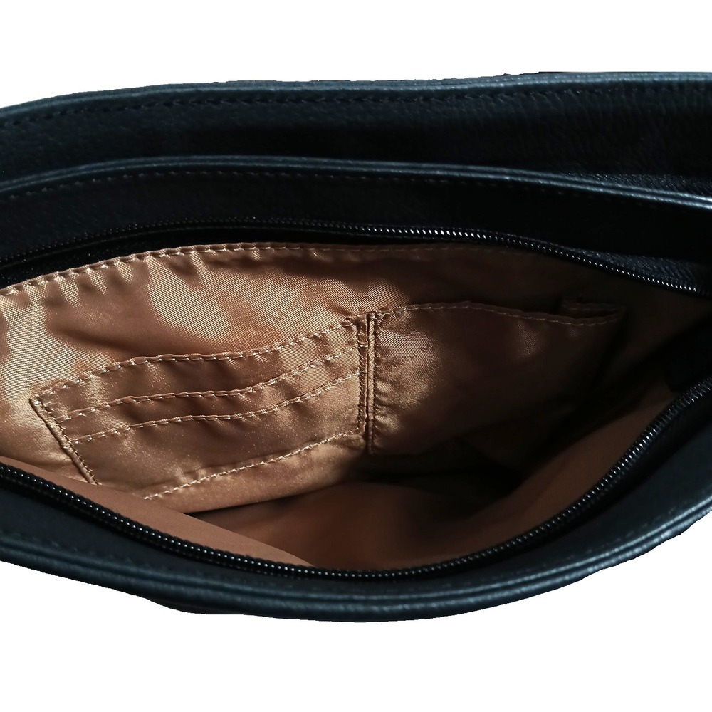 Gun Tote'n Mamas Women Bucket Tote Black Tumbled Leather GTM-19/BK Concealed - Picture 14 of 16